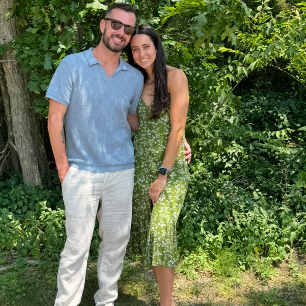 Lulu's Green Floral Dress